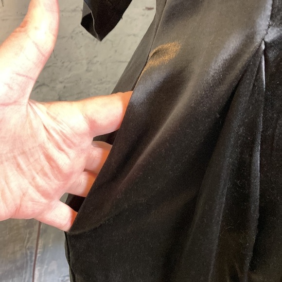 Collection Privee? Italian Smock Dress Tunic Mixed Cotton Satin Dolman Sleeve 42 - Picture 7 of 16